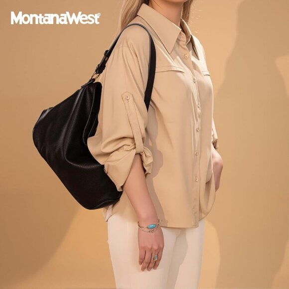 Soft Hobo Bags for Women Purses and Handbags Shoulder Satchel Bag - Picture 2 of 6